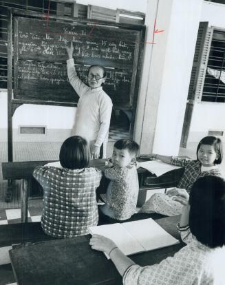 Older children go to school in the orphanage, which is a big white building on the outskirts of Saigon