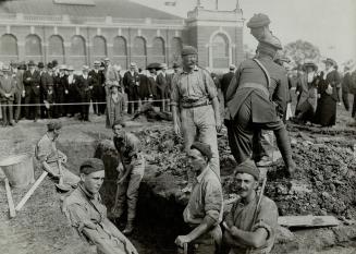 Composite co. of 35th Batt. Trench digging out ex
