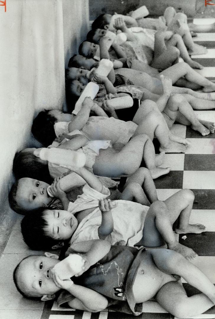 Babies at a Vietnamese orphanage available for adoption by Canadian parents