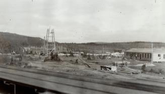 View of camp site, Nine of 28 Nazi airmen who tunnelled out of a Northern Ontario internment camp last night have been recaptured, Col. Hubert Stethem(...)