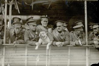 A group of motor and men Bulldog Mascot, Eaton Battery