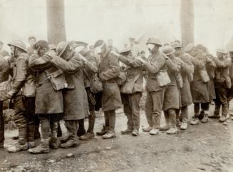 Soldiers blinded by poison gas attacks during World War I
