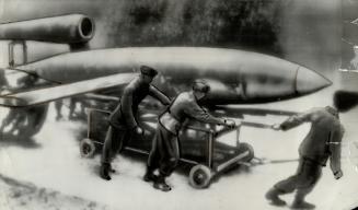 Germans prepare robot bomb for launching