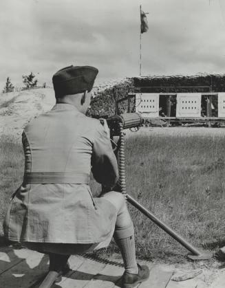Machine-Gun Work is another training feature at Camp Borden