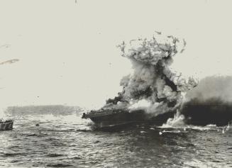 Carrier's officers were still aboard when this picture was taken
