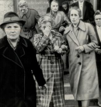 No laughing matter, these German civilians agree after they have seen the fantastic barbarism which their fellow Germans inflicted on hundreds of thousands in an orgy of sadism