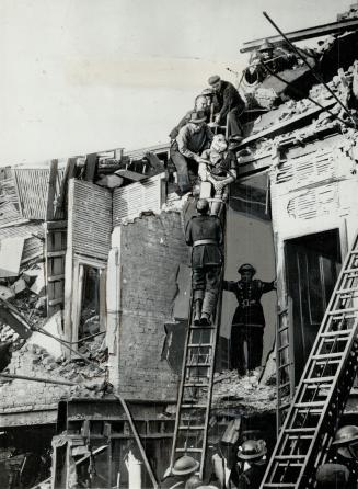Daily in England Nazi V-bomb raids take their toll of victims