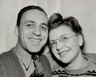 Former employee of Research Enterprises at Leaside and well-known in Toronto, Dr. David Shugar, shown with his wife