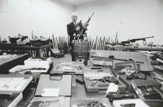Metro Det. Sgt. Bob Montrose firearms confiscated from after-hours club, city of york