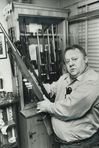 Gun owner Robert Watson defends the possession of firearms by target shooters and marksmen