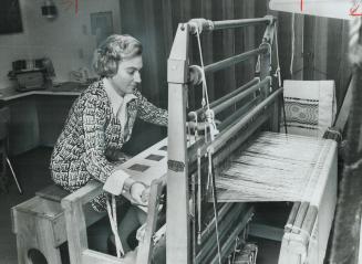 Crafts in the spotlight, It's a big loom that Karla Hornell of Suburban Dr. in Streetsville