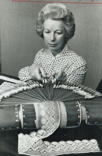 Lace-weaving is virtually a lost art