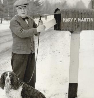 A Million Dollars, was left by Mrs. Mary Martin, Oakville, who died last Dec. 23. Mailing a letter on her estate is Sidney Bennett, who now takes care(...)