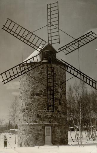 The windmill never saw the Netherlands - it's a landmark near Quebec