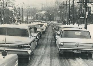 Winter driving, traffic congestion