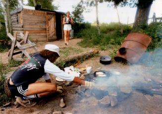 Cooking lunch