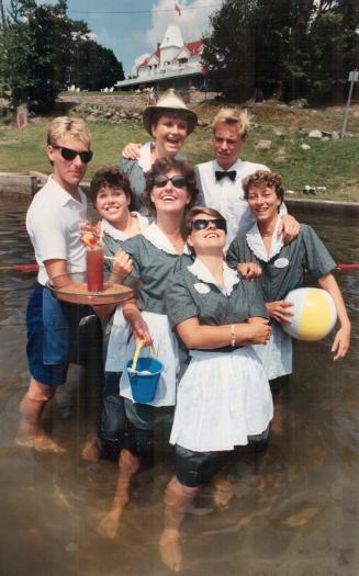 Meet the Muskoka resort gang at their zany, preppy best, clockwise from top: Suzanne Kirby (wearing hat), Mark Fell, Adrienne Arsenault, Debbie Brown, Lisa Hutchison, Tracey Frelick, Neil Hopgood