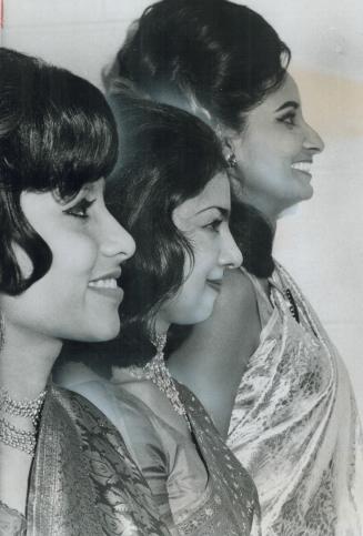Miss India picked -- in Toronto, Ten women competed for the title of Miss India yesterday - in Toronto