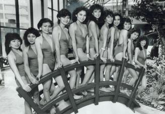 Contestants for the Miss Philippines Canada and the Pearl of the Philippines beauty contests in a dress rehearsal for the contests Saturday night. Fro(...)