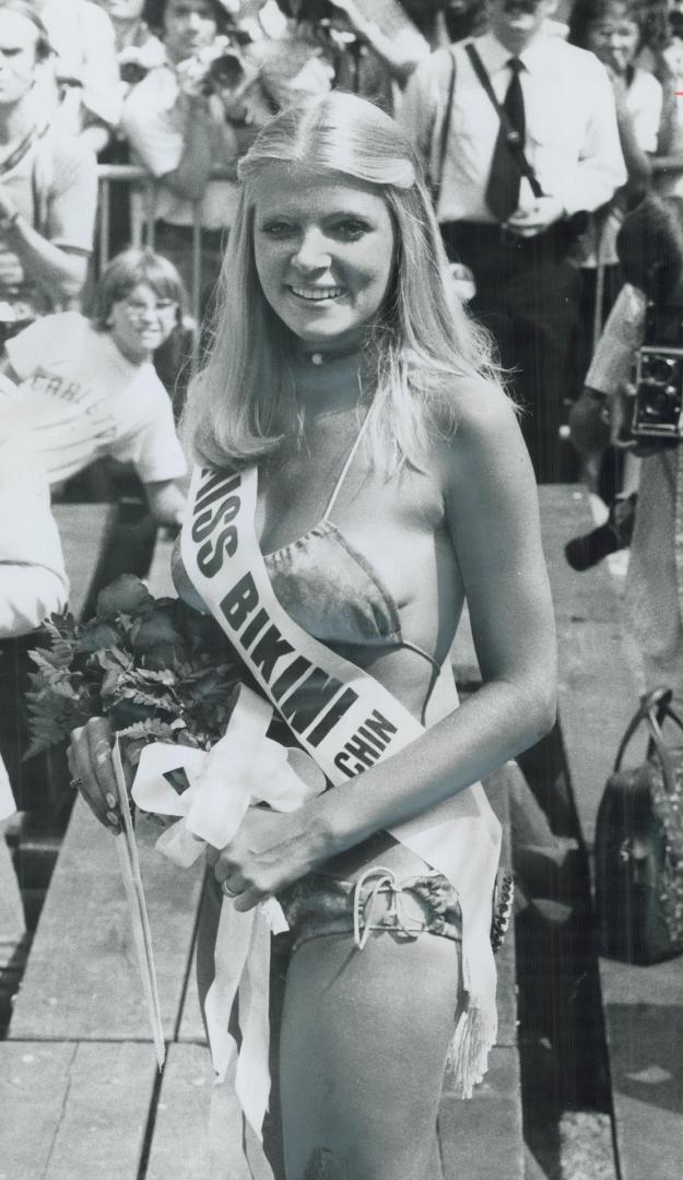 The crowd-pleasers at the Chin International Picnic yesterday on Centre Island were the Miss Bikini contest, won by Jill Askew, a 20-year-old model, a(...)