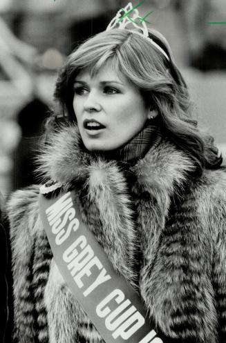 A winner: Susan Spencer, Miss Argo, of 1980 and reigning Miss Grey Cup, will give autographs