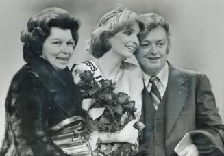 Miss Teen Canada Julie Simoneau, with parents, Betty and Paul, above, after winning title in Toronto