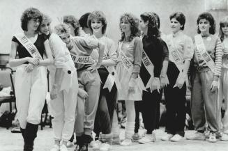 Getting ready: The girls had five days to rehearse the 90-minute show