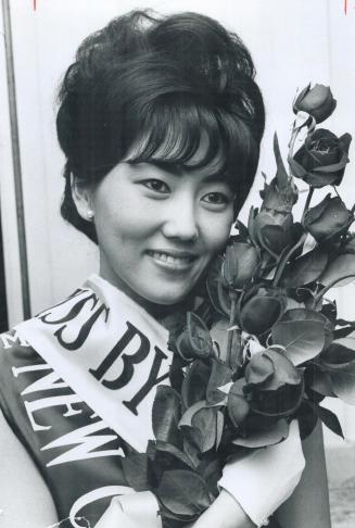 Meet Miss by-line '66, Ellen Tsuji, 20-year-old representative of the Japanese press in Metro, was chosen Miss By-line at last night's By-line Ball, annual newspapermen's spring frolic