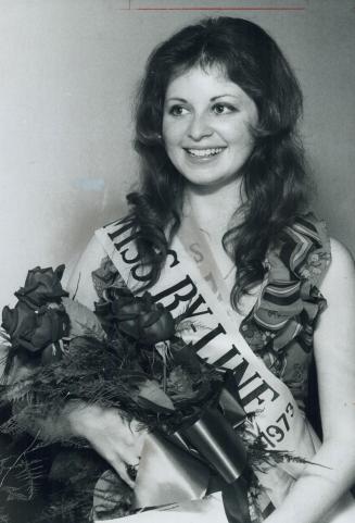 Miss Byline ball 1973, Sandra Lewis, 20, a journalism student at Ryerson Polytechnical Institute, last night was chosen Miss Byline Ball at annual ball sponsored by Toronto Men's Press Club