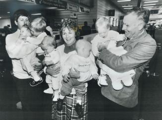 Happy parents: David and Elaine Stirk say a new drug saved their babies