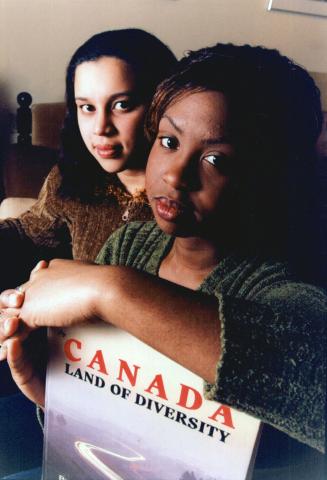 Willing to learn: Students Natoya Ammon, right, and Gena Chang say there is a lack of education about black Canadian history