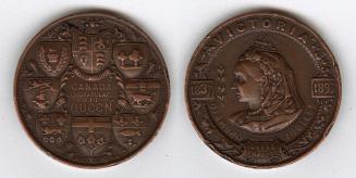 Queen Victoria Diamond Jubilee 1897 souvenir coin