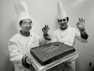 Bon Appetit: Chef Chin Lok, left, and baker Josef Sechter will be serving a French lunch Friday to help raise money for Central Hospital