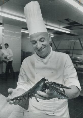 Live Lobster is selected by master chef Angelo Conti Rossini as part of yesterday's all-day dinner preparations for 20 potential investor in Metro-are(...)