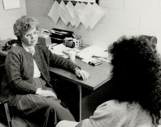 A tough job: Sally Boyles, left, is chaplain at the Vanier Centre in Brampton, where she deals with the problems and sufferings of the women offenders at the provincial institution