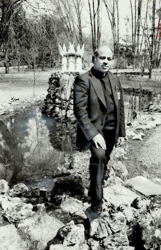 The Chaplain to the 4,000 Portuguese who live in Mississauga, Father Richard DeSa, stands on the grounds of the Felician Sisters convent on Mississaug(...)