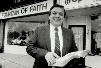 Good shepherd: Rev. Lorne Hipson, 40, of the Fountain of Faith Mission in Mississauga, says the mission has a few members who've had trouble with the law