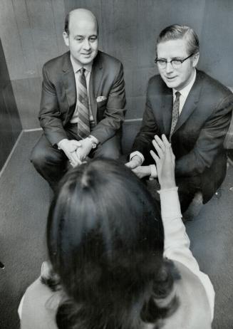 Counselling is offered by Stan Skarsten, left, one of the five part-time staff members, and Rev
