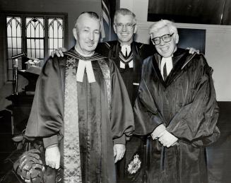 Family affair: Rev. Leonard Self, left, minister of Westminster Presbyterian Church in East York, was joined by his brothers, Rev. Stanley Self, an Ar(...)