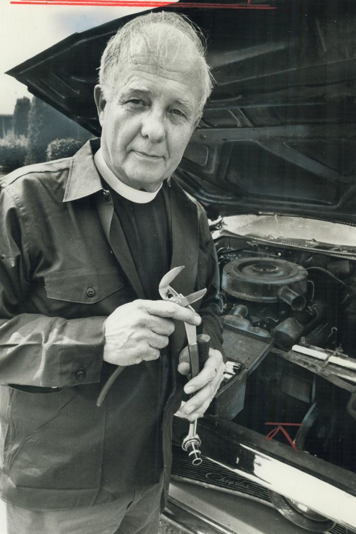 When he steps out pulpit, Rev. W. E. Wilson hopes to step right into his garage where he can roll up his sleeves and spend more time at hobby of tinke(...)
