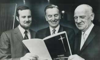 140 years of history of St. Andrew's United Church on Bloor St. are documented in book being examined by three ministers who work out of church as a t(...)