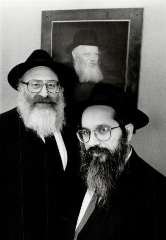 Rabbi Dovid Schochet, left, and Rabbi Zalman Grossbaum of Thornhill's Lubavitch Centre