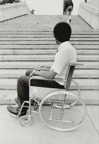 No access: Scenes like this have occurred less frequently since the Ontario Building Code introduced strict regulations about making public buildings accessible for the handicapped