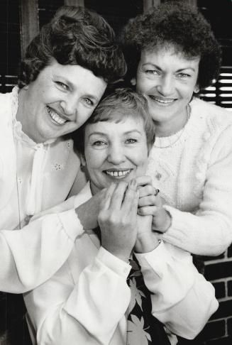 Separated 40 years ago from her two younger sisters, Pat Kewell, centre, wrote to Have Your Say and located one of them, Jessie Barker, left, right aw(...)