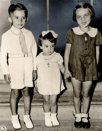Marathon. Ronald Bagnato,Anielo Spizzirri, and Joan Cavatti, grandchildren of Mr. and Mrs. Bagnato