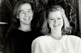 Winning pair: Young designers James Wesley and Kelly Winsa of Wesley and Winsa