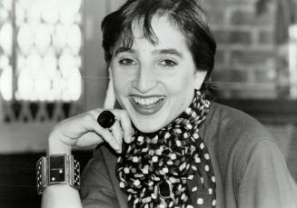 Rising star: Accessories designer Marla Buck, shown here wearing her large-scale costume jewelry, has made a splash in the tough New York design scene