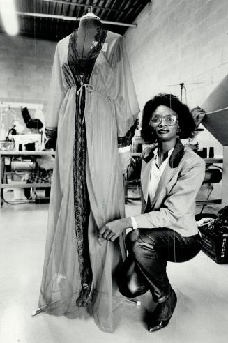Sylvia Abbott, above, runs her own business producing lingerie and swimwear