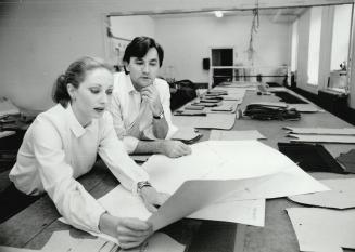 Colloboration: Designer Valery Dohms and husband, Reggie, at work