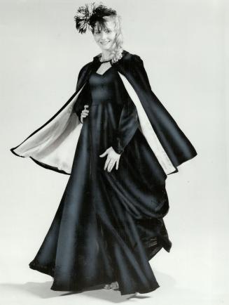 Rock fashion designer Kim Mallett, 21, models her own creation